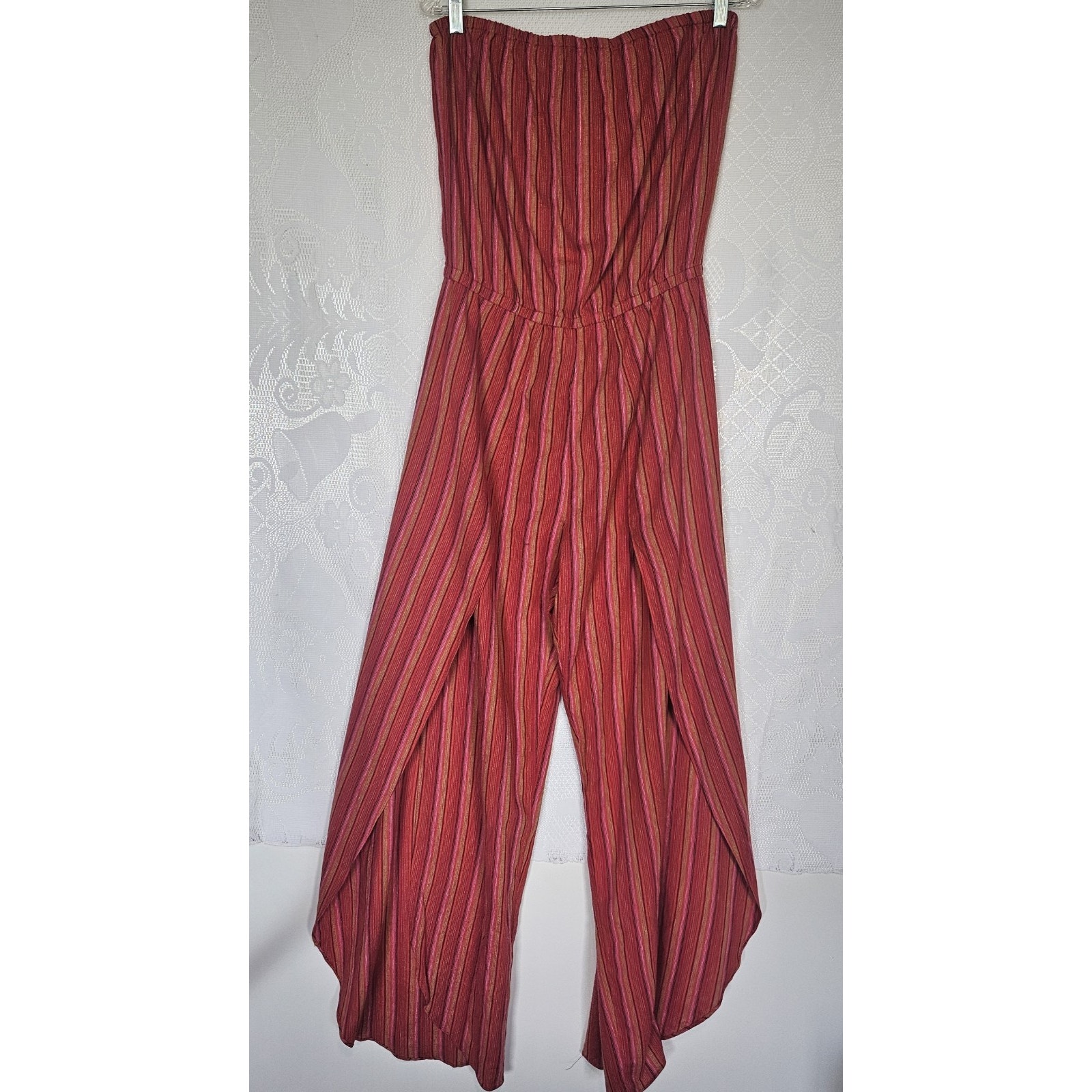 Drew Emerson Medium Anthropology Linen Blend Tulip Hem Jumper Festival Artsy
